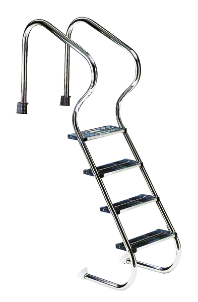 Stainless steel ladder COMFORT 4-steps - for pool over 1.30m height