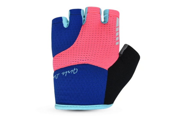 MTF Children's Cycling Gloves, blau/Pink, XXS