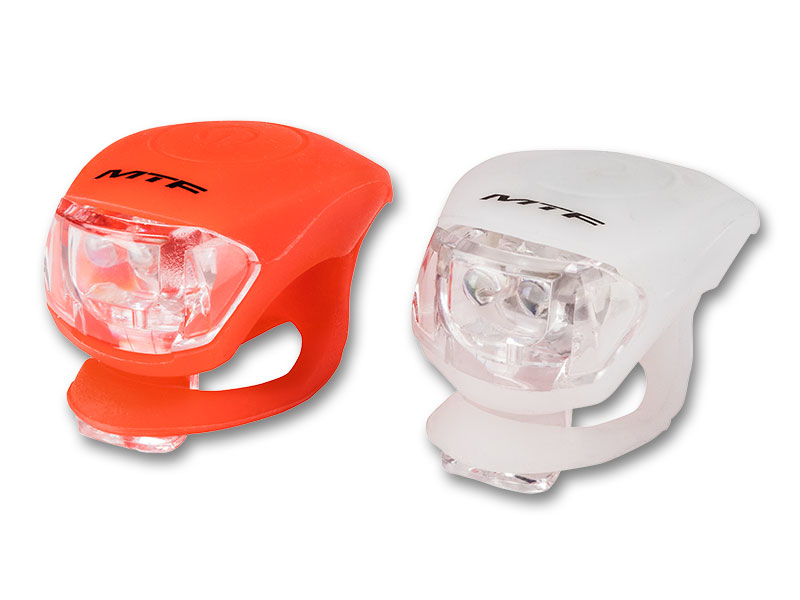 Set of LED MTF lights, front + rear, rechargable