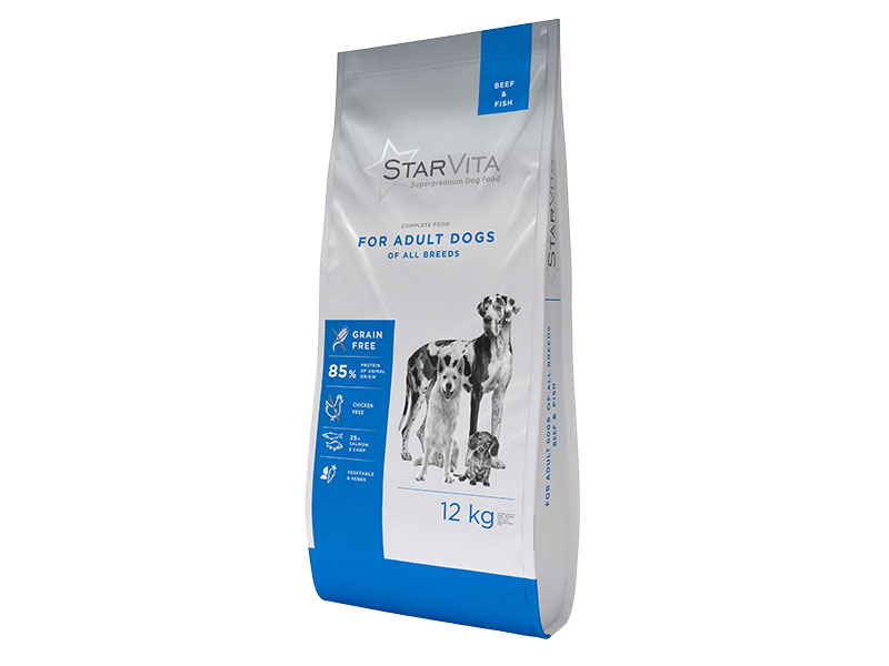 Dog kibble adult Beef/Pork