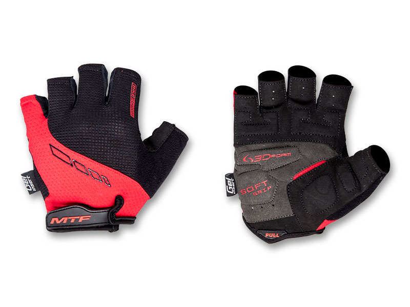Gel cycling gloves, red size M