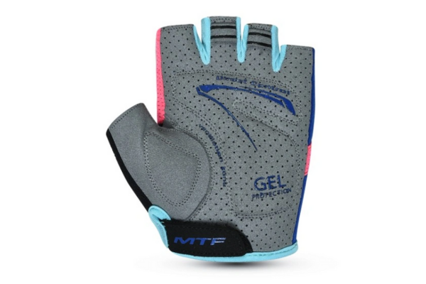 MTF Children's Cycling Gloves, blau/Pink, XXS