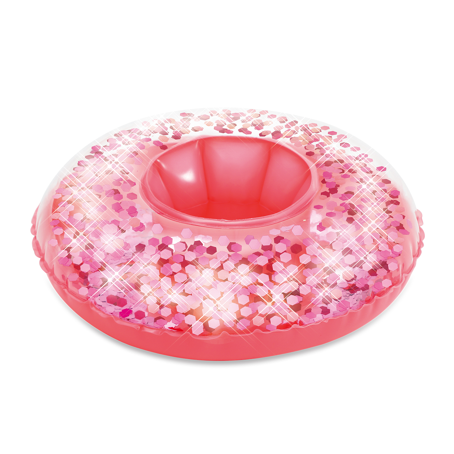 Glitter Sparkles Galaxy Beverage Holder blue