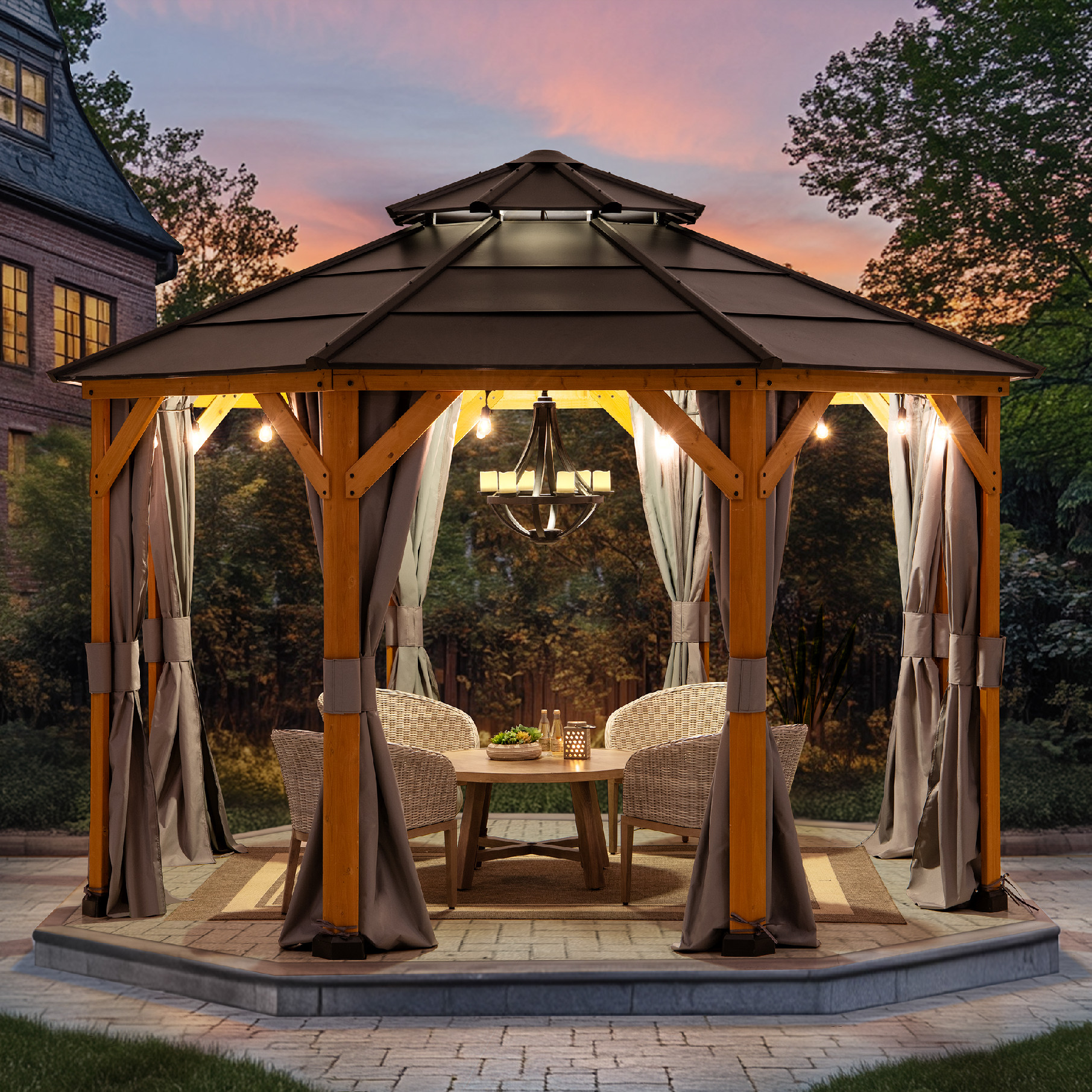 Curtain für Steel Gazebo - 300 x 300 cm