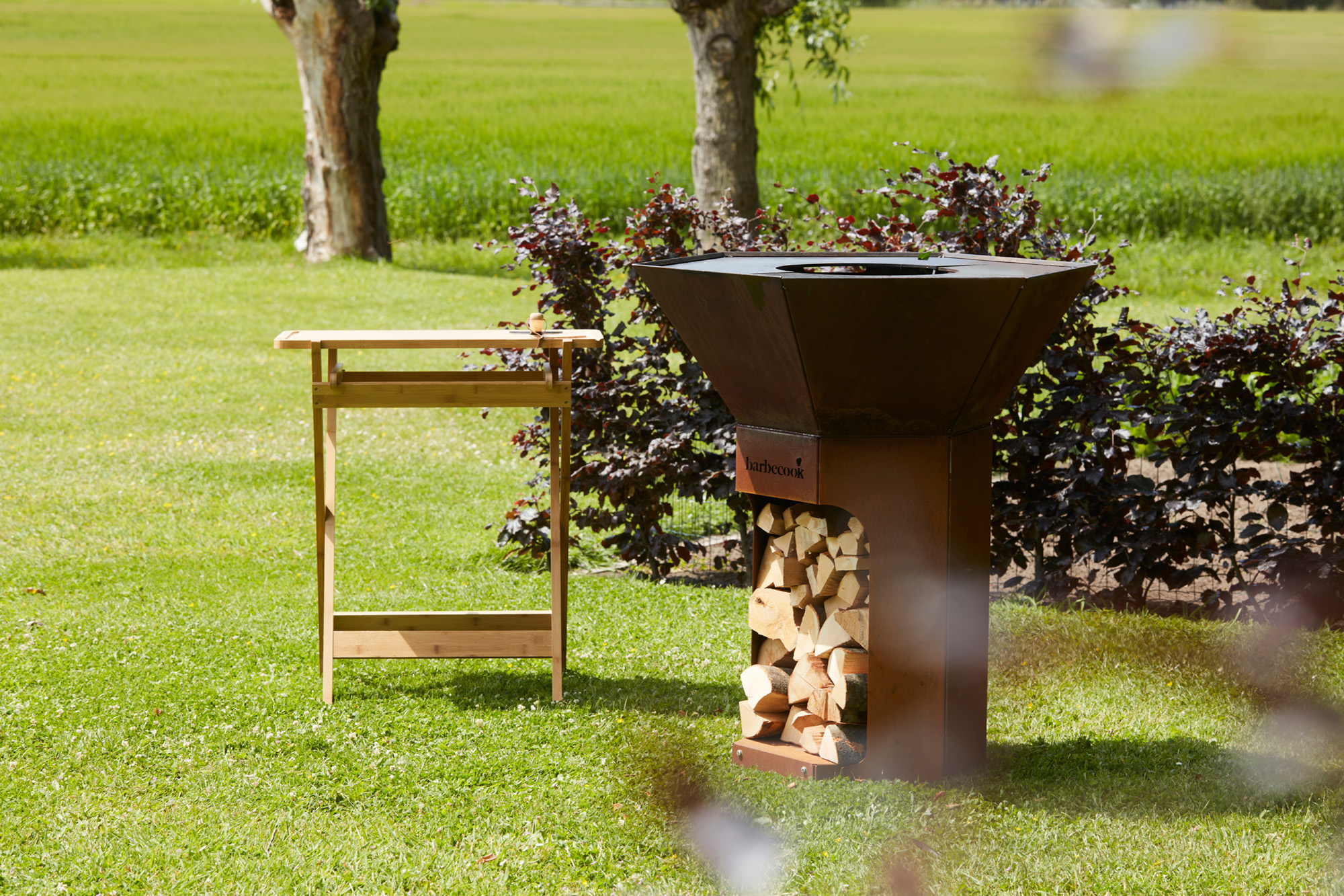 Barbecook Nestor Original corten steel wood barbecue