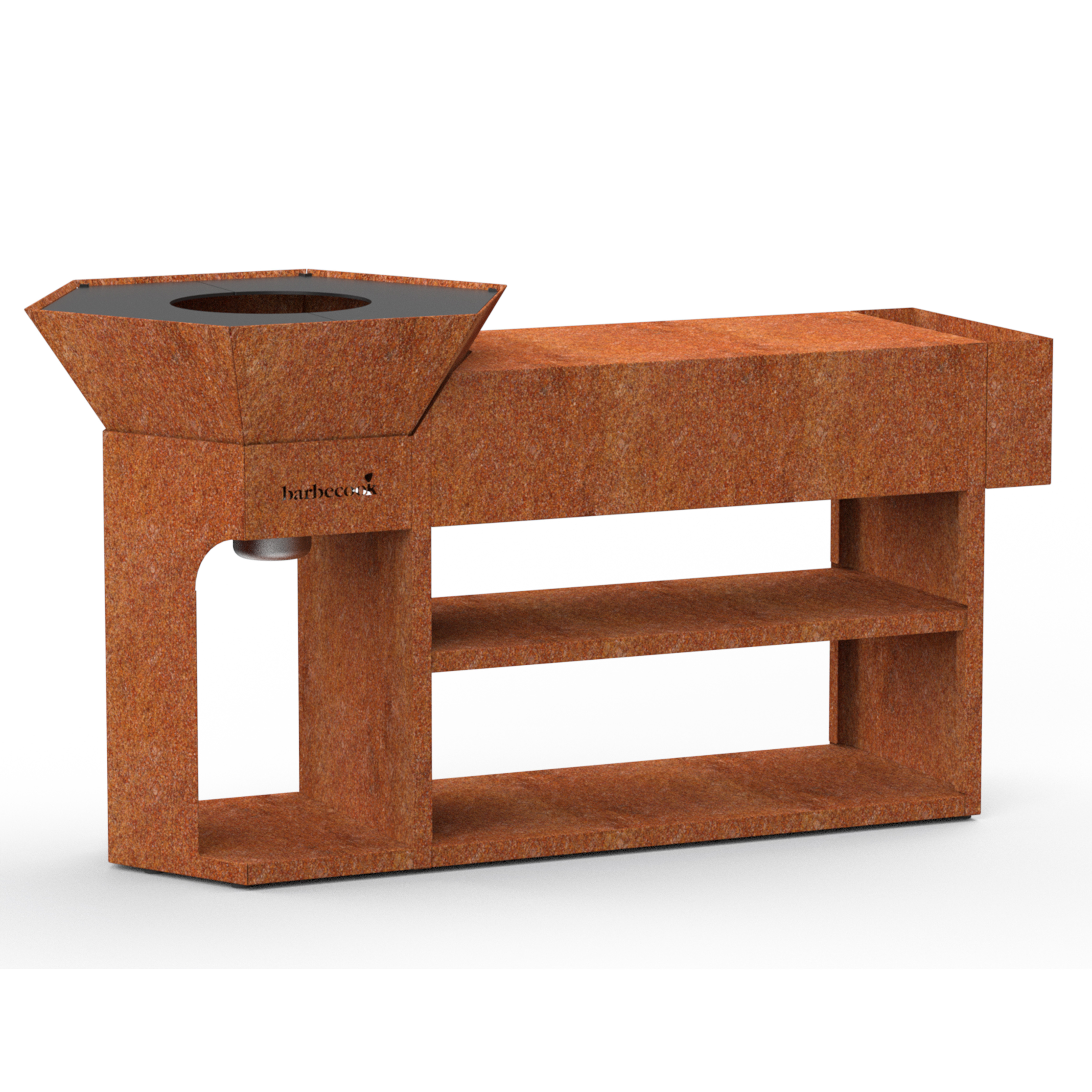 Barbecook Nestor Island made of corten steel