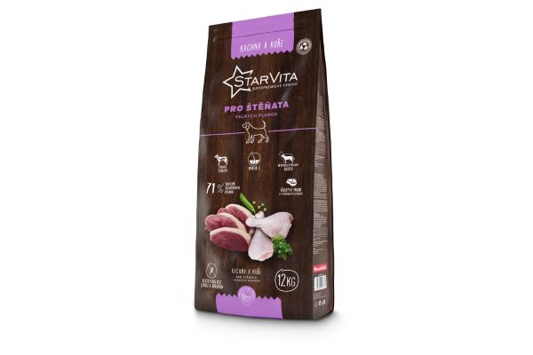 StarVita Granules für Puppies Of Large Breeds 12kg (duck&chicken)