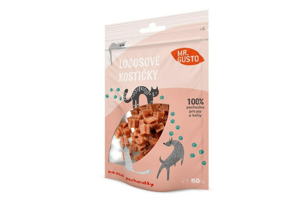Mr. Gusto Salmon Cubes 50g