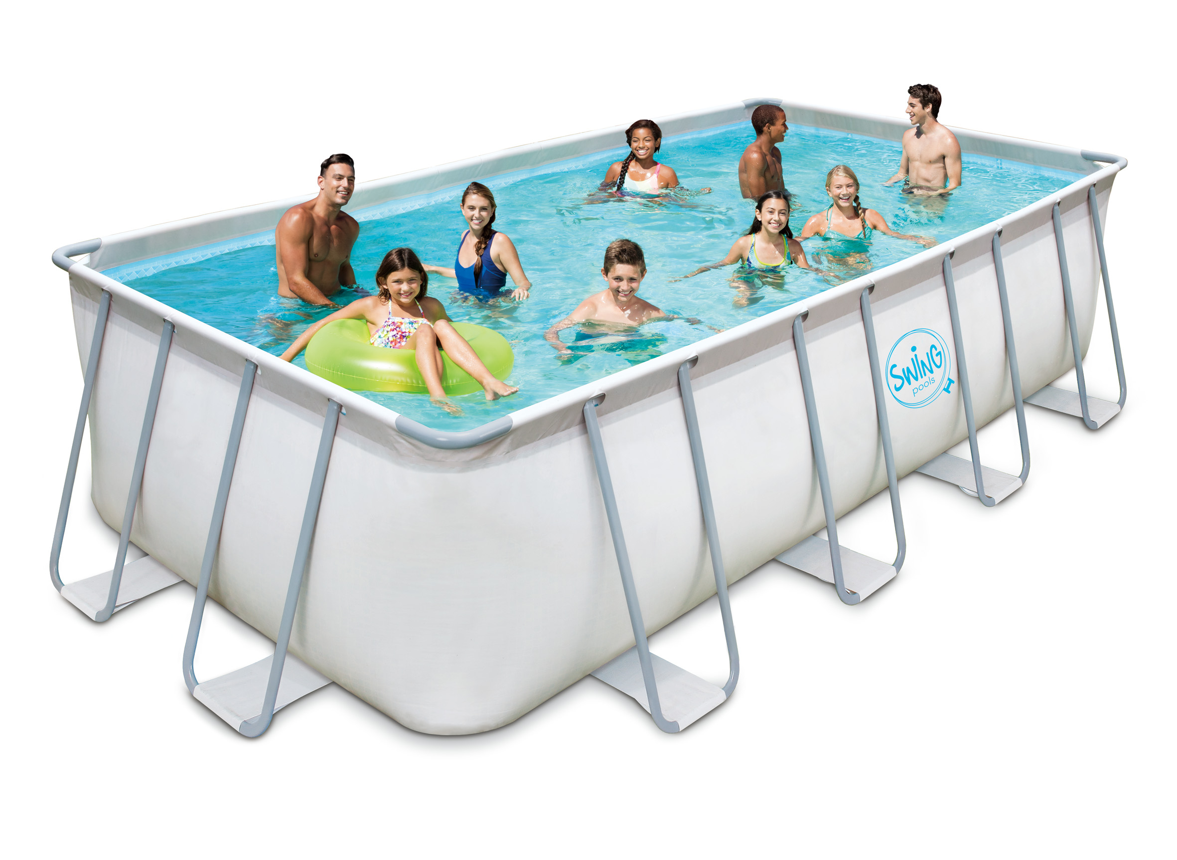 ELITE rechteckiger Metallrahmen-Pool - 5.49 x 2.74 x 1.32 m