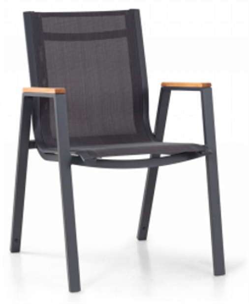 Aluminium garden armchair MALIBU grau