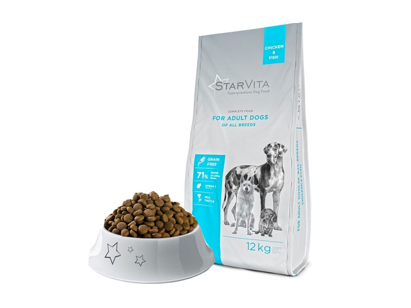 StarVita For Puppies Of Large Breeds 12kg (duck&chicken)