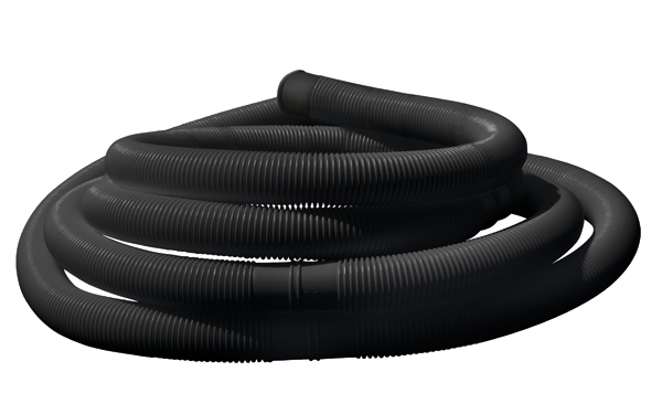 Hose - diameter 32 mm, roll 50 metres (schwarz)