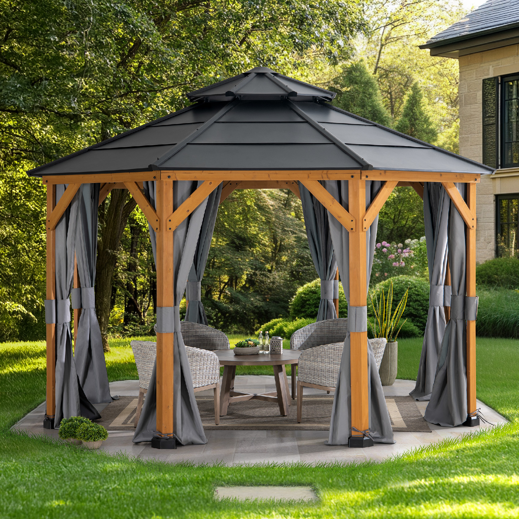 Curtain für Steel Gazebo - 300 x 300 cm