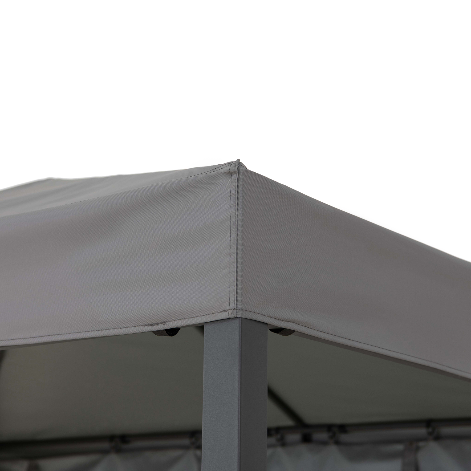 Kabru 220 x 280 cm grau Hot Tub Gazebo