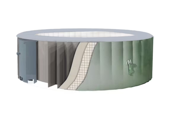 AQUAMAR 4881 grün rund hot tub