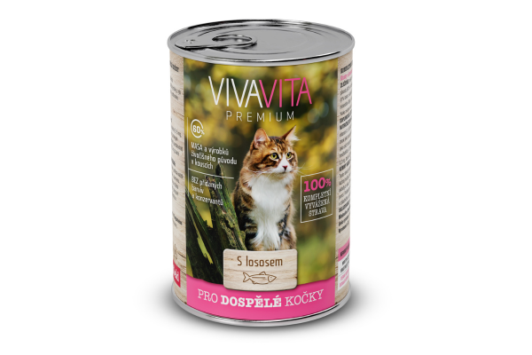 VivaVita Cat canned Salmon 415 g