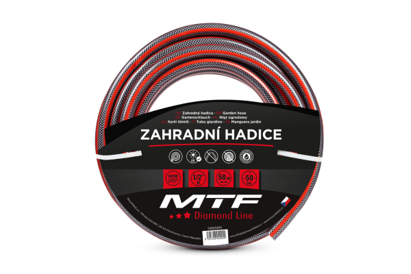 Schlauch MTF Diamond Line Red 1" 15m