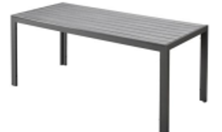 Aluminium garden table HAVANA 190 schwarz