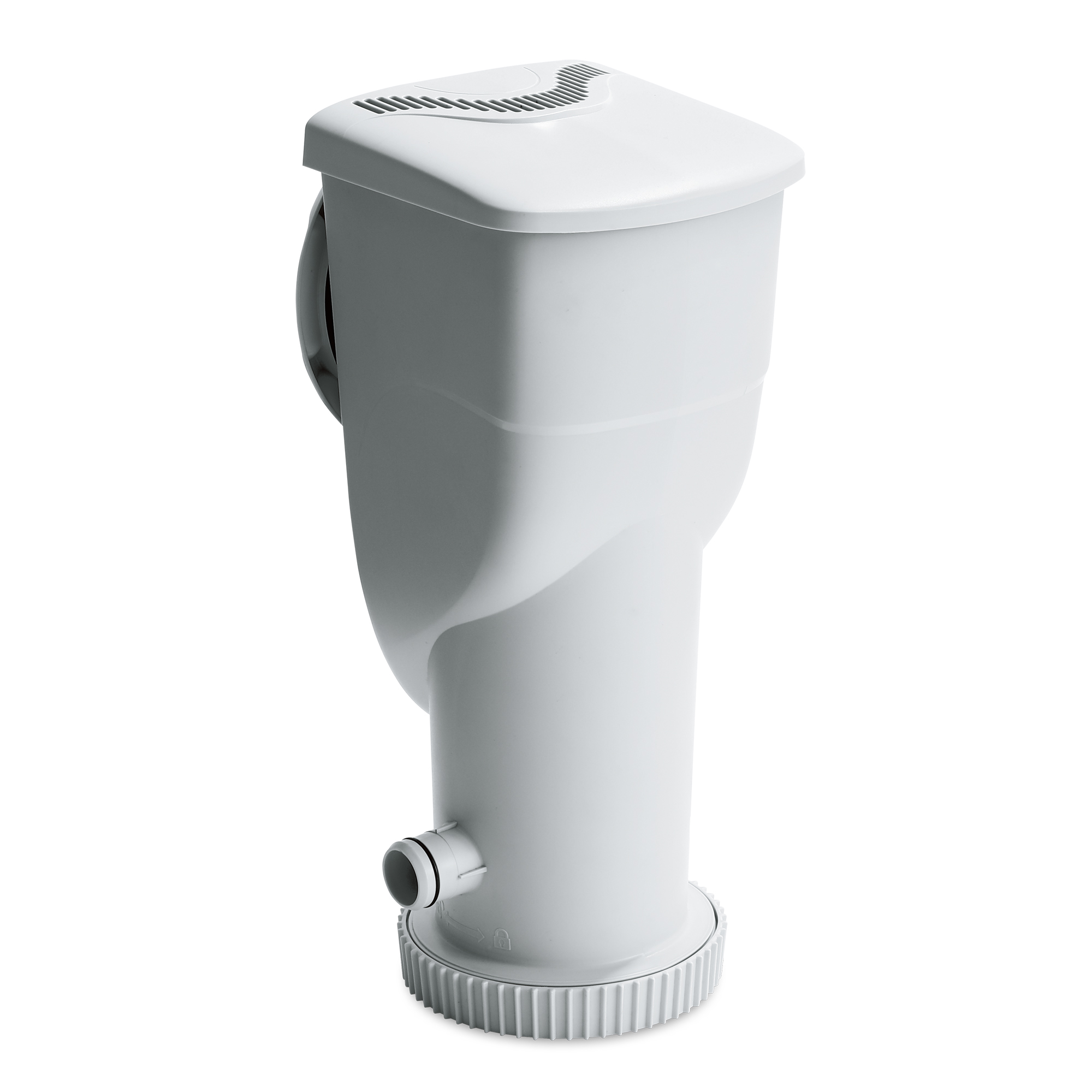 ELITE ovaler Metallrahmen-Pool - 4.88 x 3.05 x 1.07 m, mit Filterpumpe 12V - 3.8 m3,Klappstufe, Abdeckung und Bodenplane