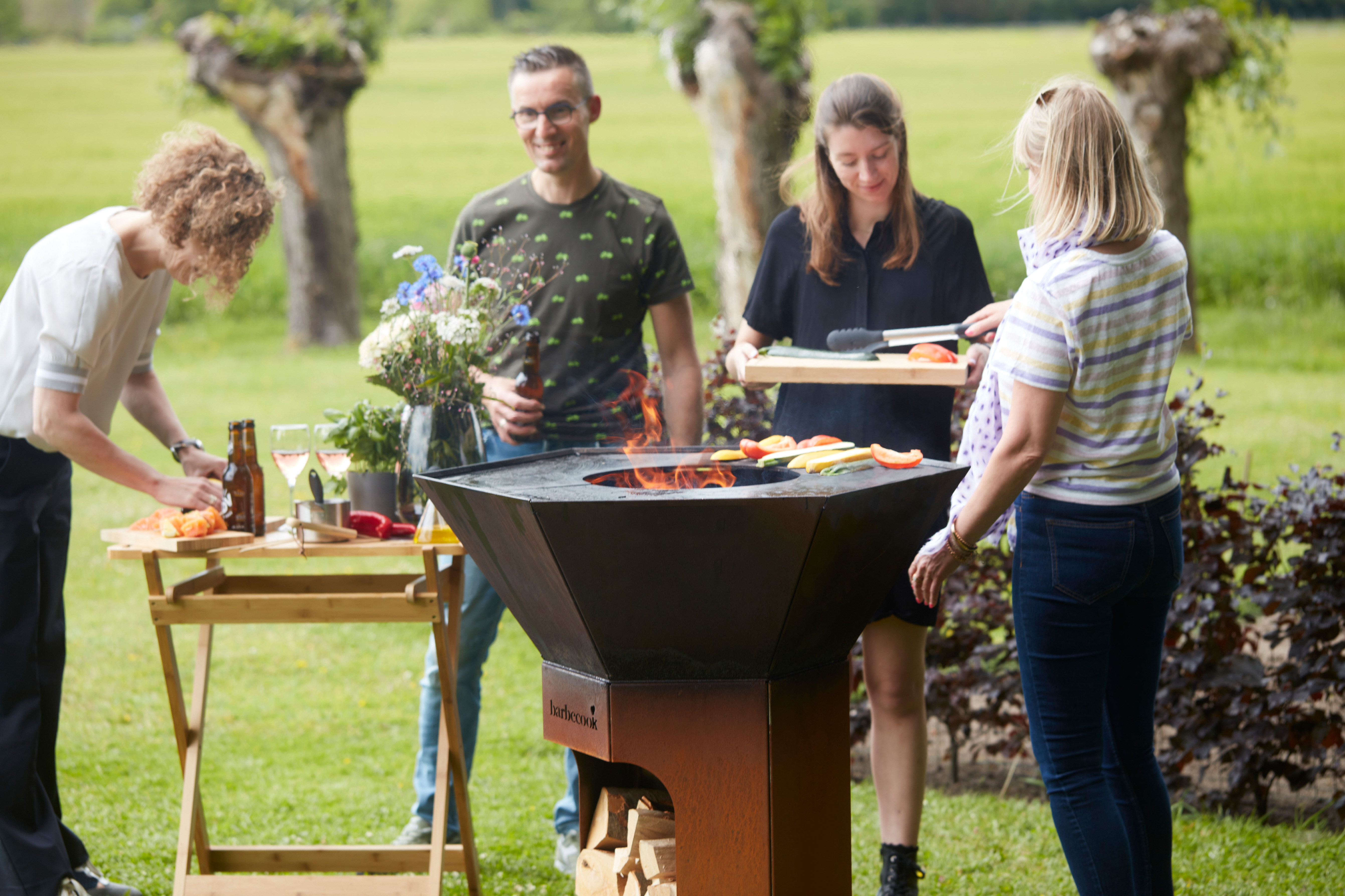 Barbecook Nestor Original corten steel wood barbecue