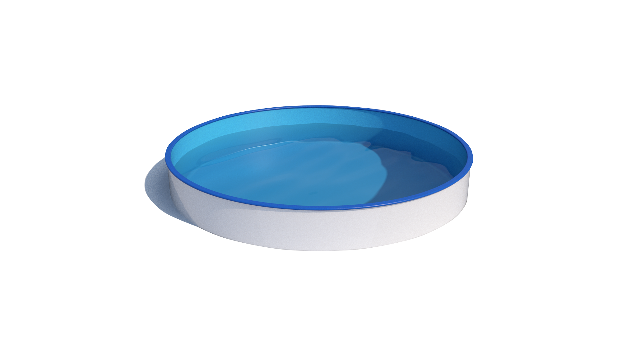 POOL-SET – Ibiza rund – 4,00 x 1,50 m – graue Wandstärke 0,6 mm, mit Öffnungen für Skimmer und Rücklaufdüse, Bodenschienen