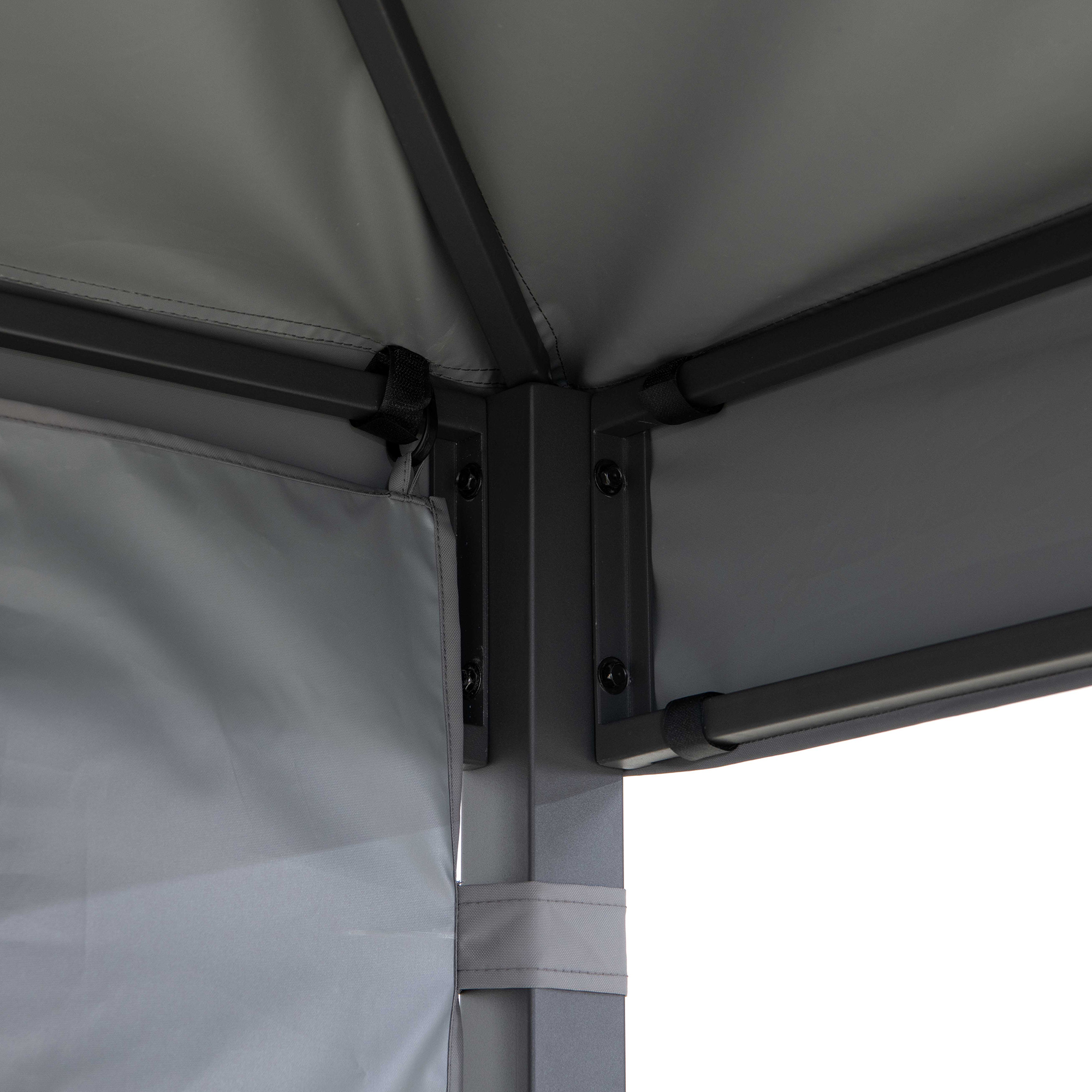 Kabru 220 x 280 cm grau Hot Tub Gazebo