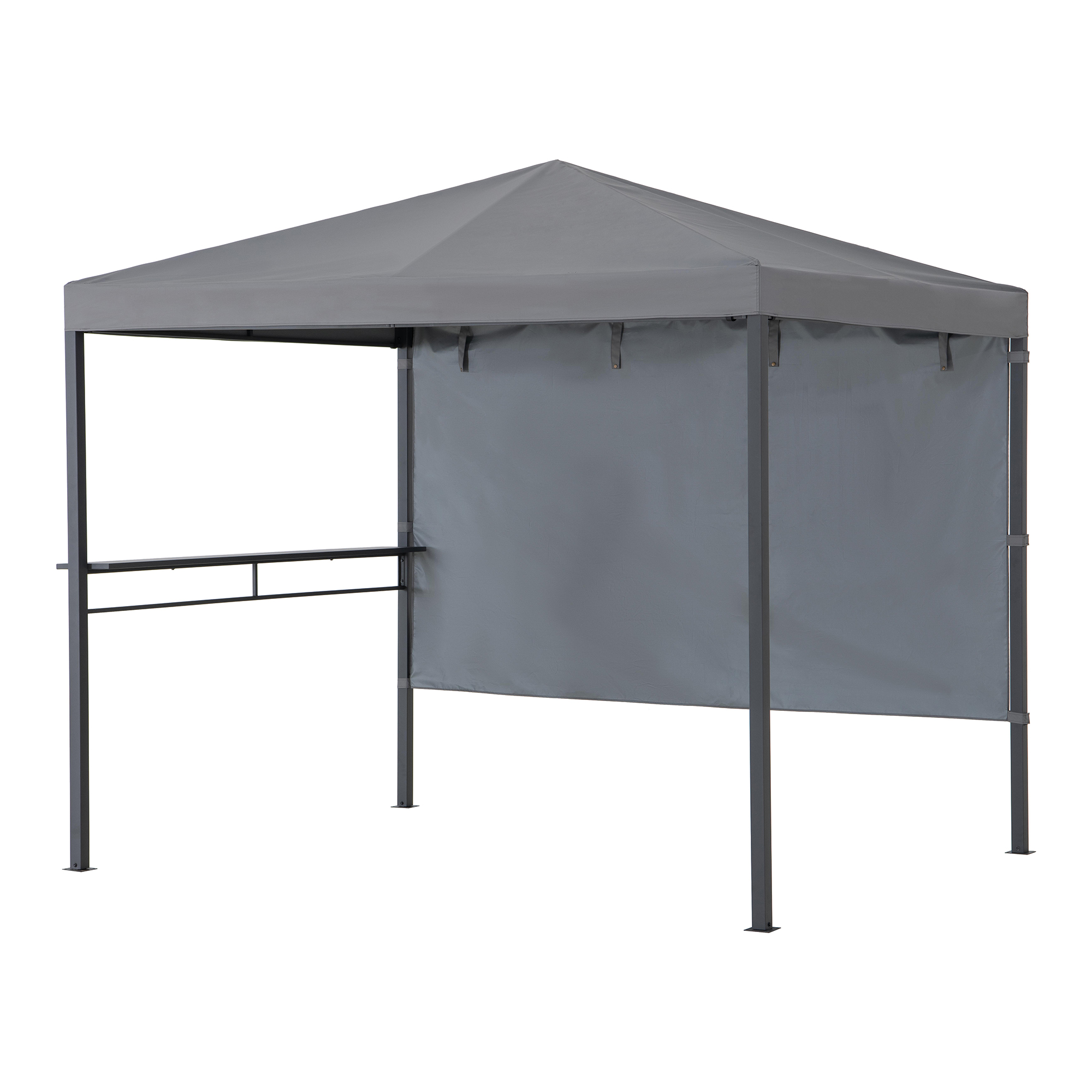 Kabru 220 x 280 cm grau Hot Tub Gazebo
