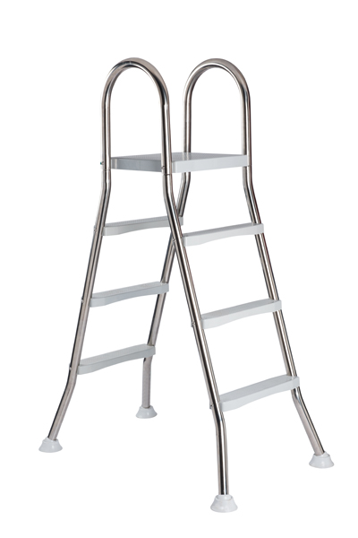 Azuro De Luxe stainless steel ladder "A" - for pool up to 1.20m height