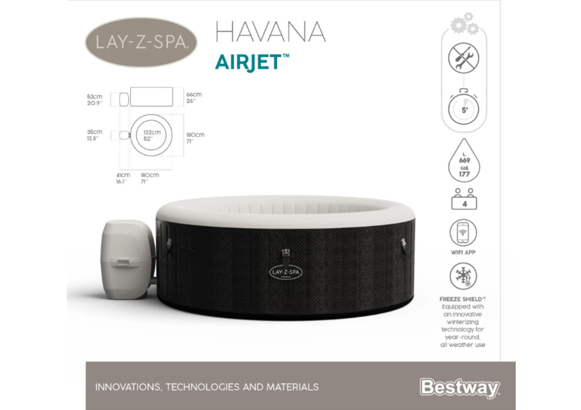 LAY-Z-SPA Havana AirJet