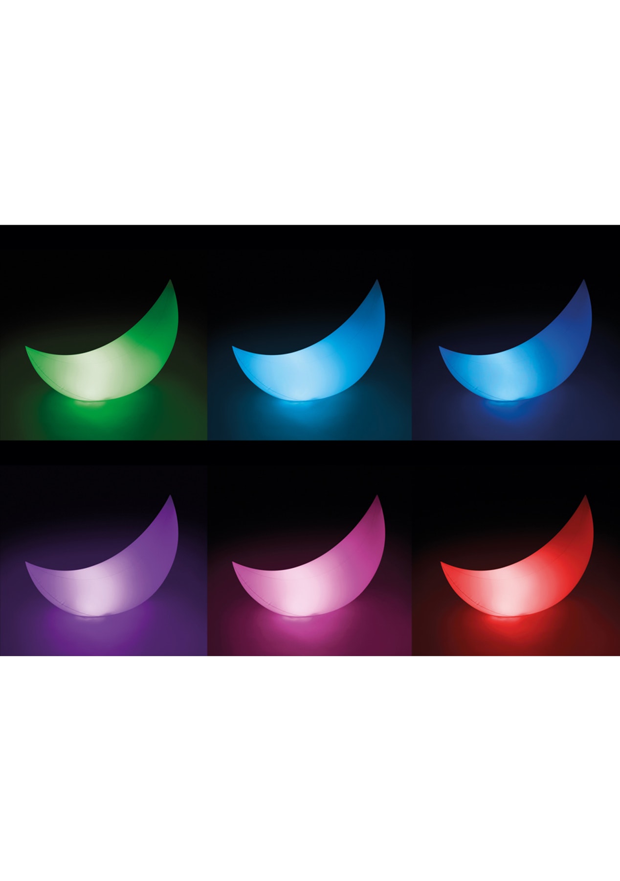 Floating LED light Crescent