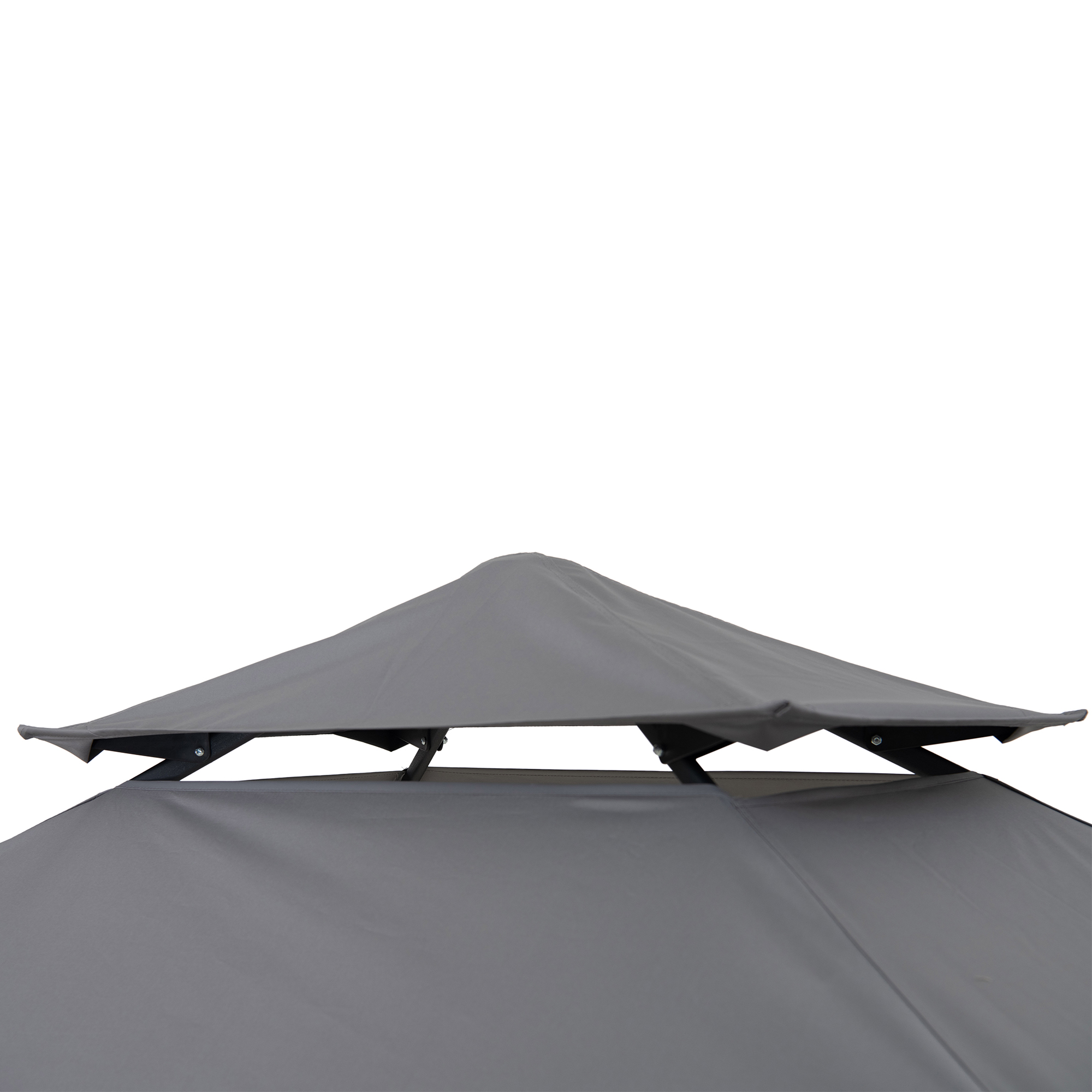 CINTO 250 x 160 cm Grill Gazebo mit Light, grau