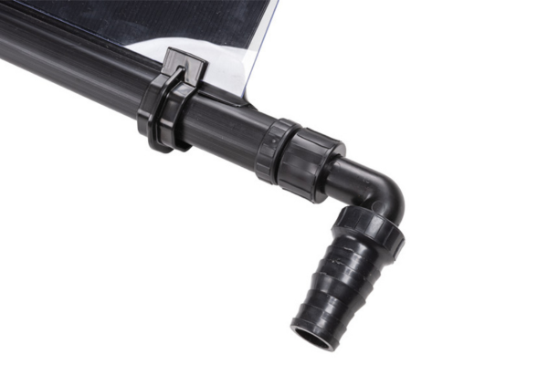 Solar collector mini LUX 0,35 m² - 10 x 86 x 100 cm (pair of legs, connecting material included)