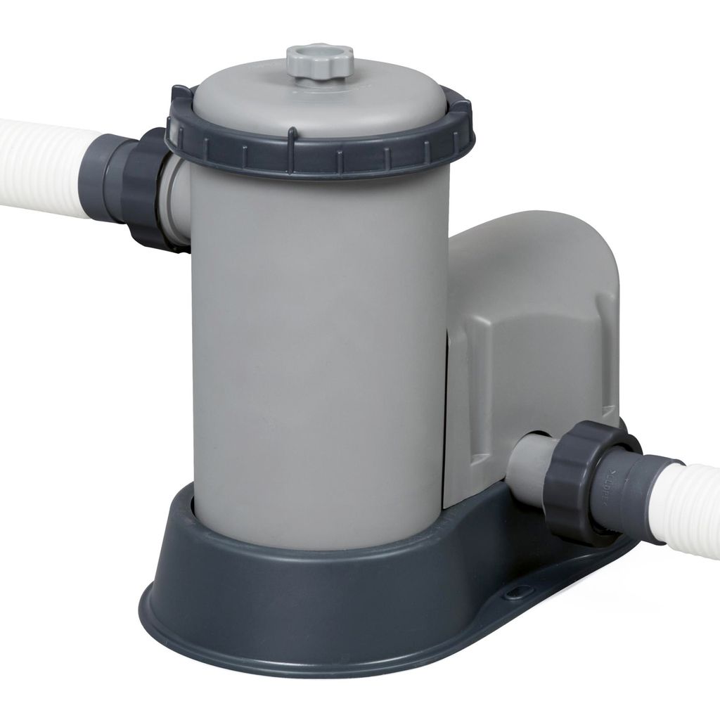 Ovaler Metallrahmen-Pool - 6.10 x 3.66 x 1.22 m mit Filterpumpe 12 V - 3.8 m³,Klappstufe, Abdeckung und Bodenplane