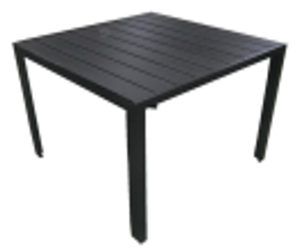 Aluminium garden table HAVANA 90 schwarz