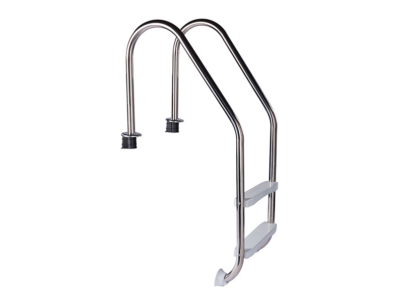 Stainless steel ladder STANDARD 2-steps - for pool over 0.90m height - plastic steps