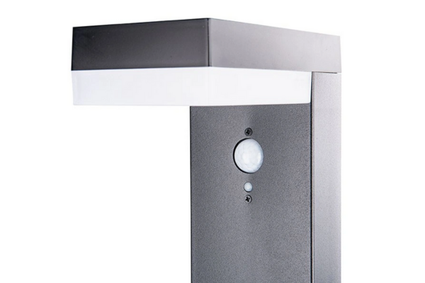 Solar post lighting mit sensor MILANO, schwarz