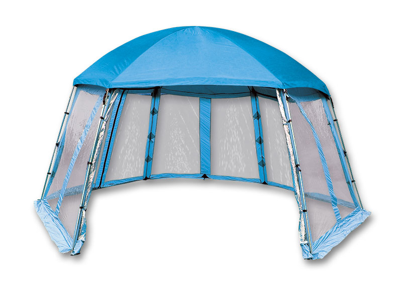 Roofing Poolhouse for inflatable spas and swing pools