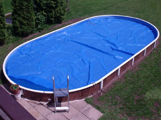 Solarabdeckung für Pool