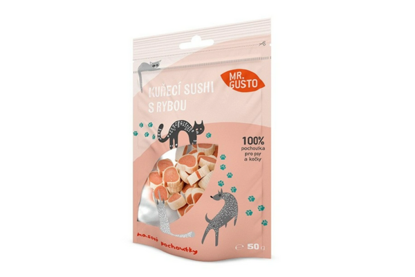 Mr. Gusto Chicken Sushi With Fish 50g