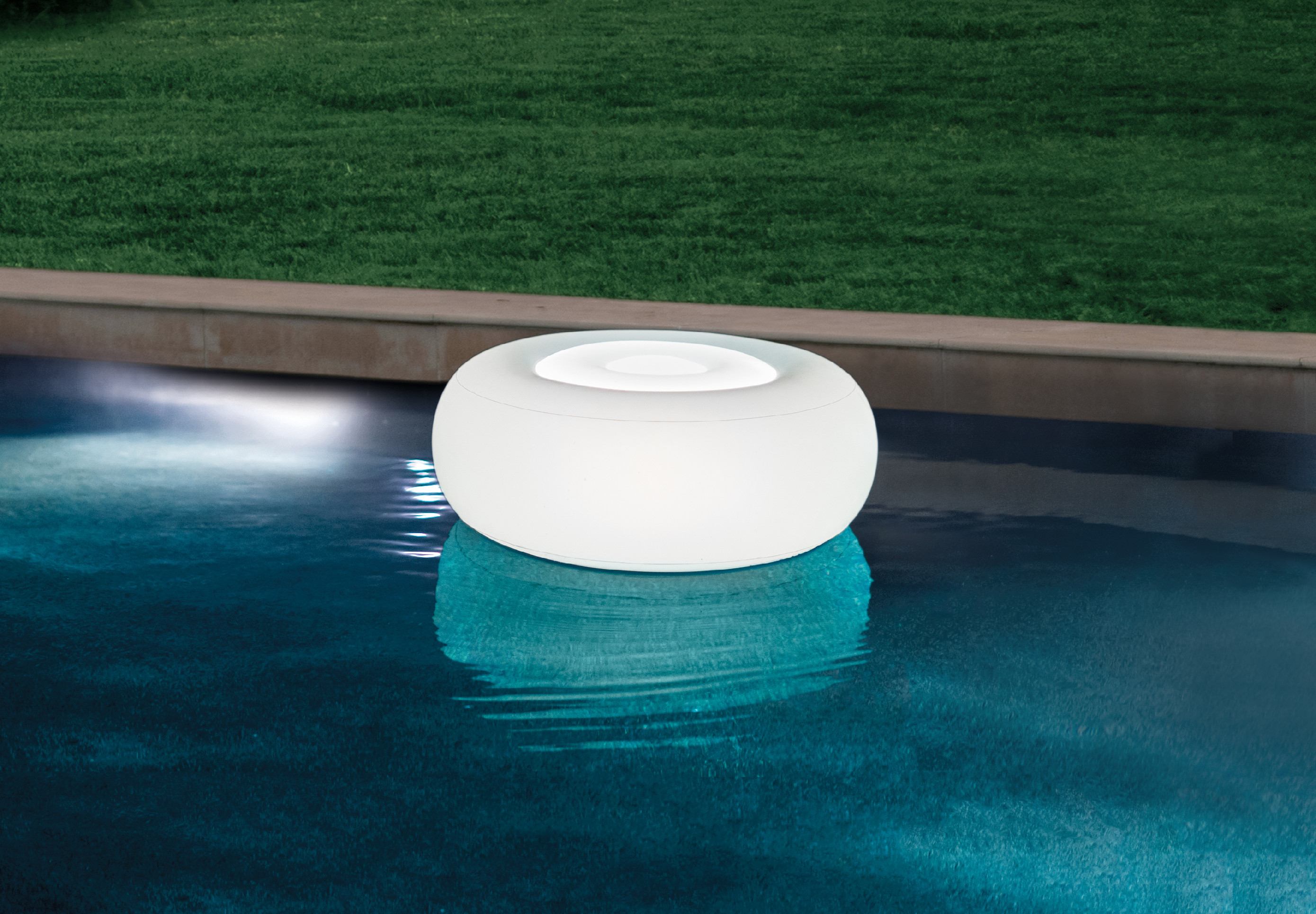 Floating LED light Ottoman