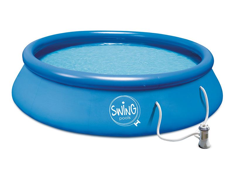 Quick-Set-Pool - 3,05 x 0,76 m mit Kartuschenfilterpumpe 12 V - 1,2 m³