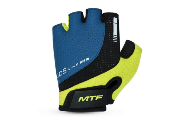 MTF Children's Cycling Gloves, grün/blau, XXS
