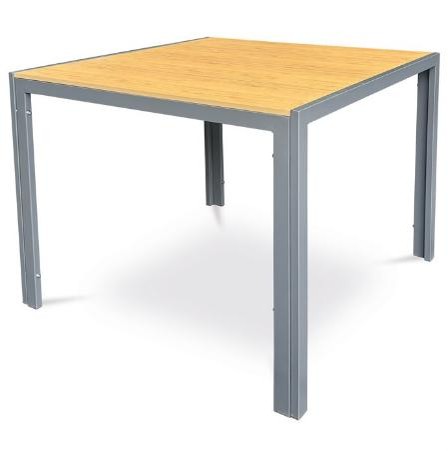 Aluminium garden table HAVANA 90 beige/grau
