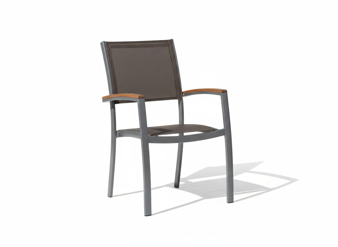 Aluminium garden armchair MARBELLA schwarz