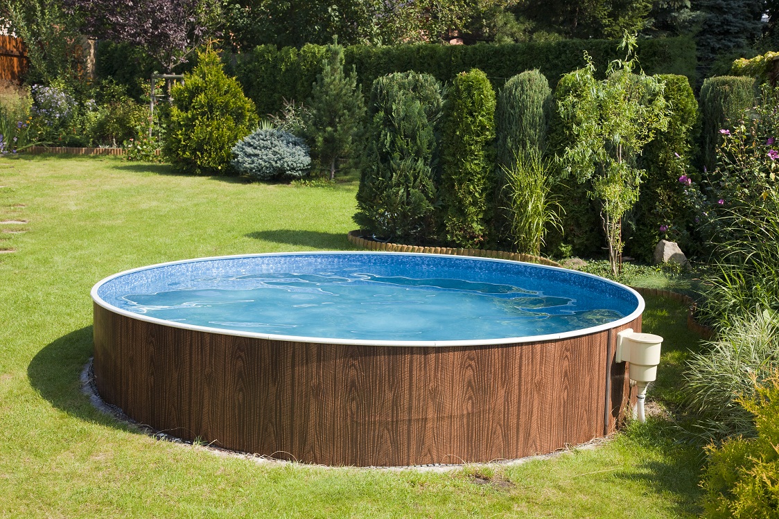 Azuro VAR 400 DL - 3.6m x 1.2m, WOOD - ohne Innenfolie, Leiter und Filter, mit seitlich versetzten Öffnungen