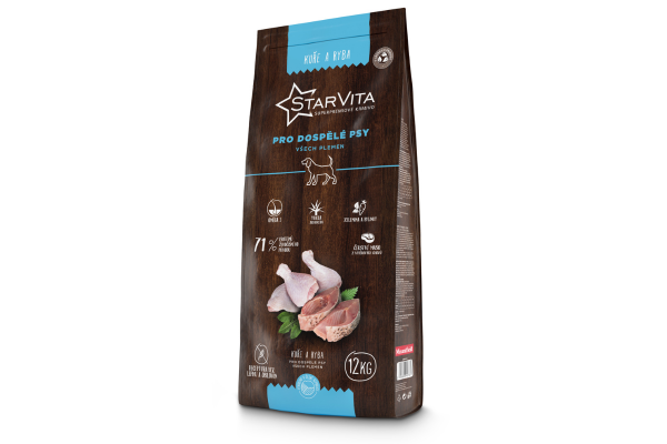 StarVita granules für adult dogs, beef/ fish, 12 kg