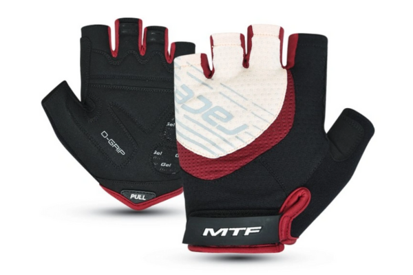 Damen-Radfahrhandschuhe MTF, burgunderrot/rosa, S