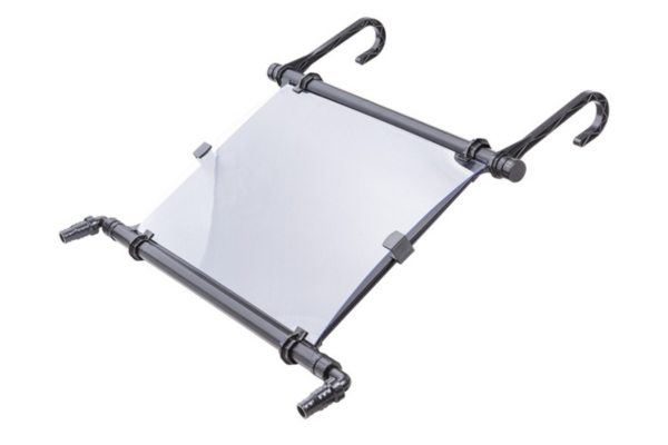 Solar collector mini LUX 0,35 m² - 10 x 86 x 100 cm (pair of legs, connecting material included)