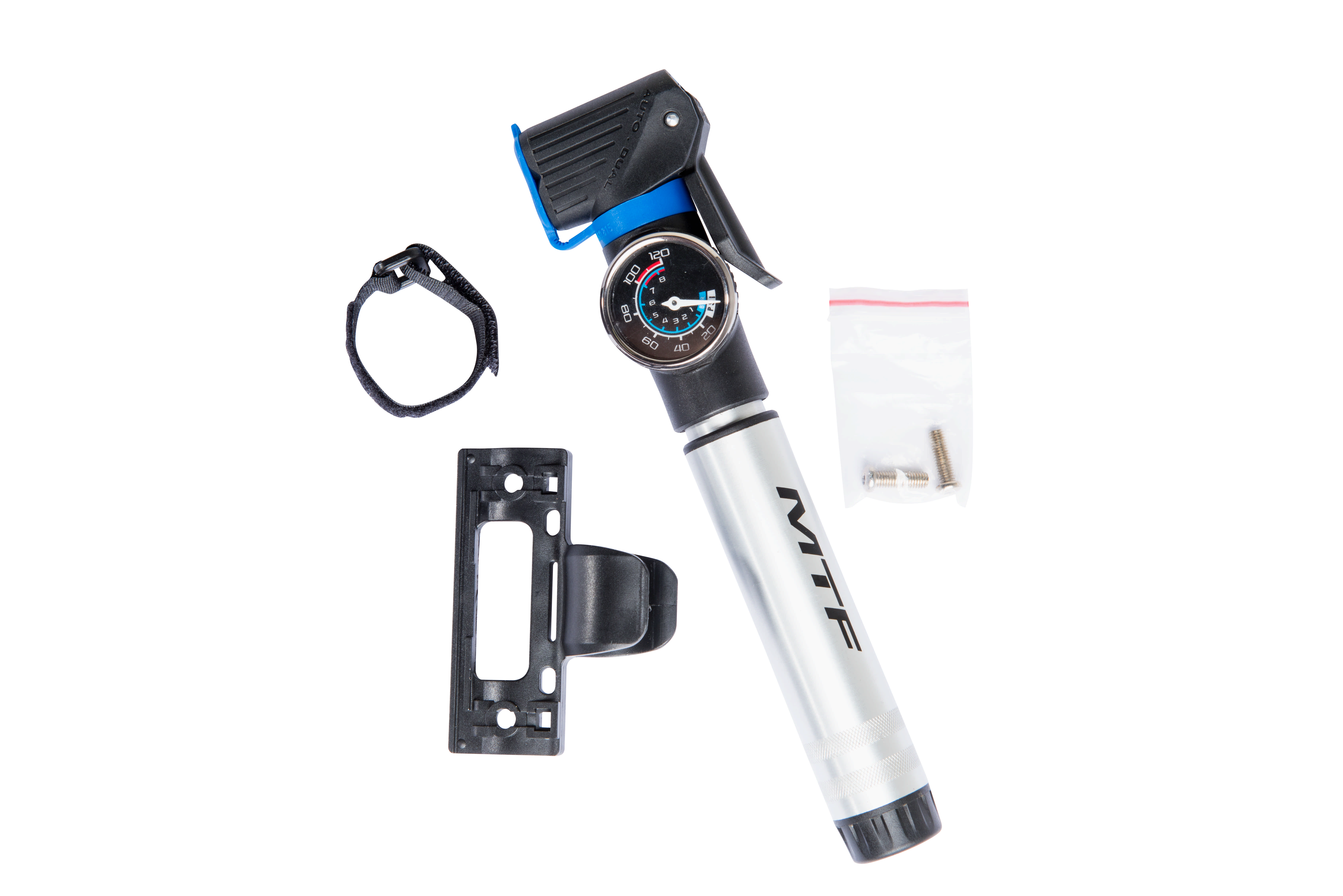 Mini-Fahrradpumpe, Aluminium