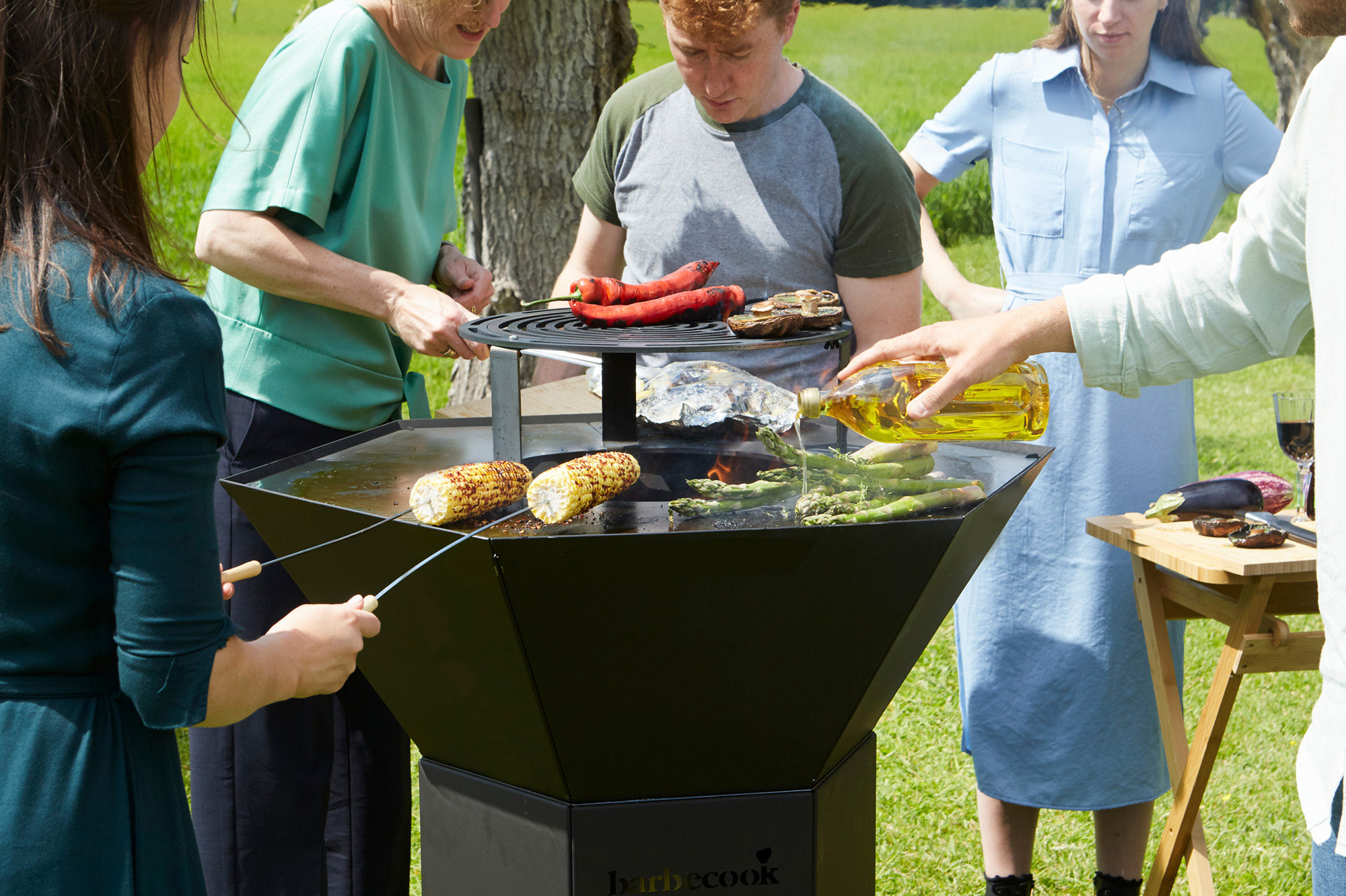 Barbecook Nestor Original steel wood barbecue schwarz